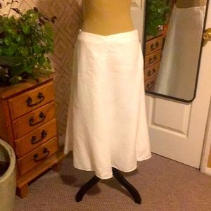 White Linen Skirt, Banana Republic